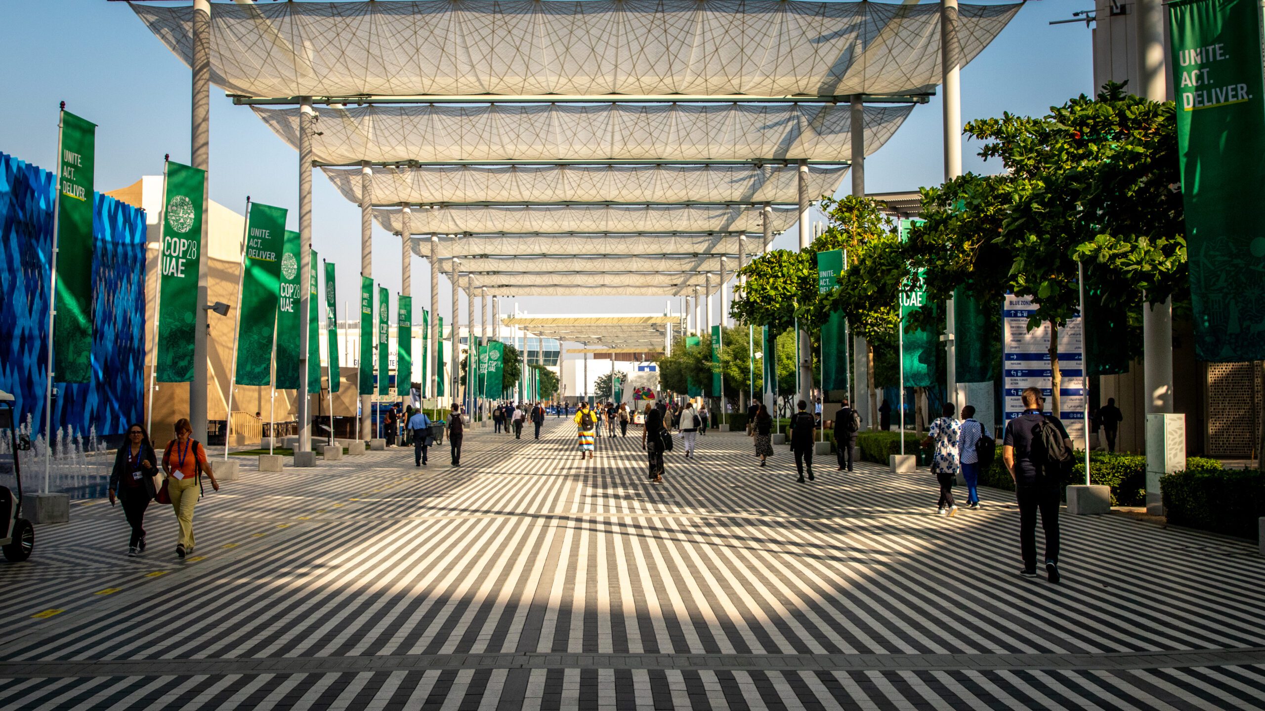COP28 outdoors area. Photo: WMO/Flickr