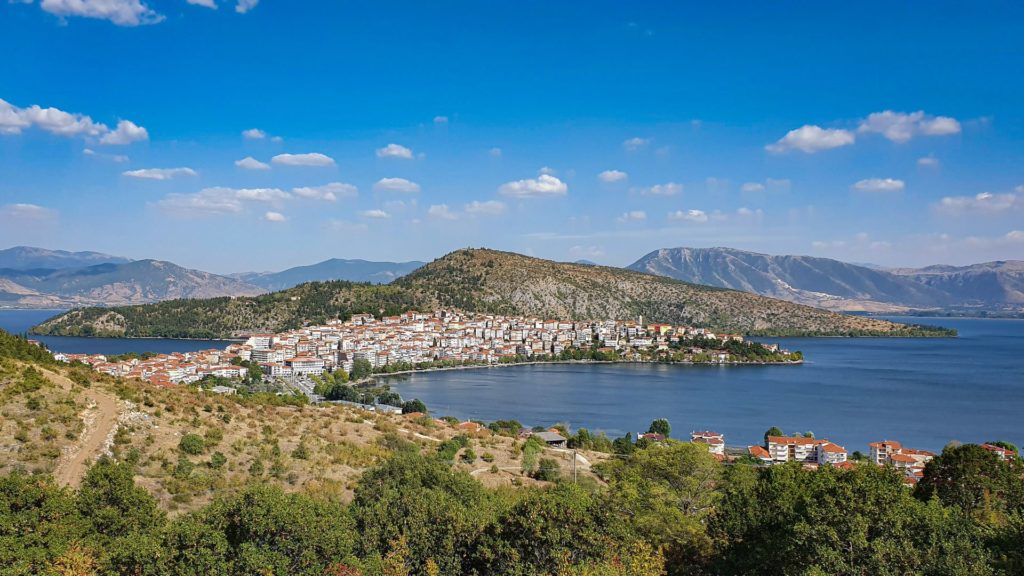 A scenery of the Lake Orestiada and Kastoria city in Western Macedonia, Greece. Source: impressive-world